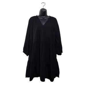 Caralyn Mirand The Drop Dress Size Medium Black Raglan Sleeve